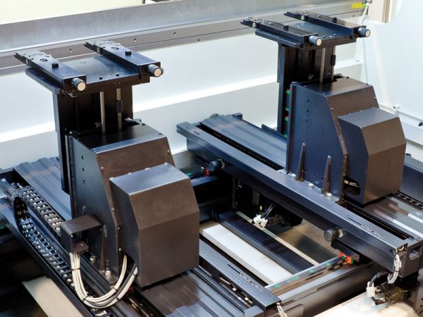 Production bending on a multi axis press brake?