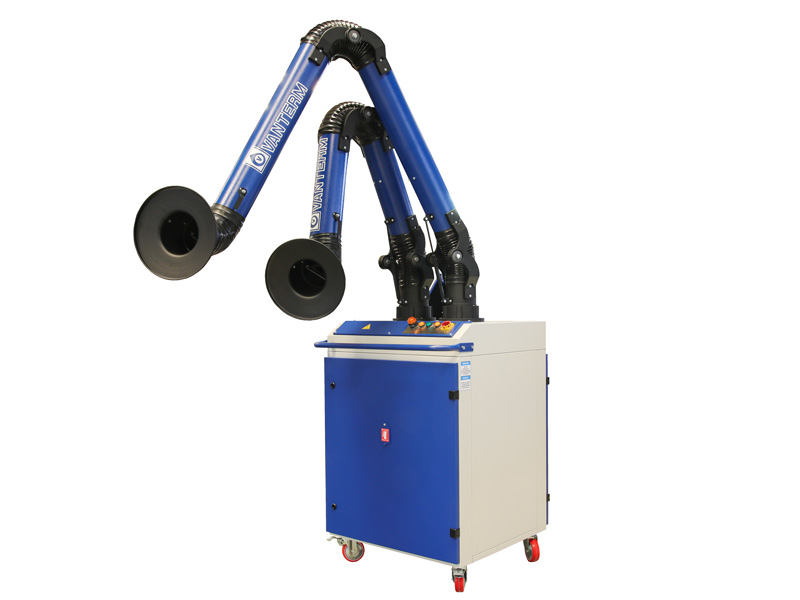 Vanterm ECO-2 H13 Mobile Filter Unit - Double Outlet with 3m Arms